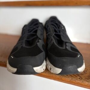 On Cloud 5 Mens Running Shoes Black White Size 14 EUC